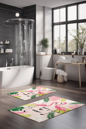 Mijölnir Juego de alfombrillas de baño CT-5318, 2 piezas, Multicolor